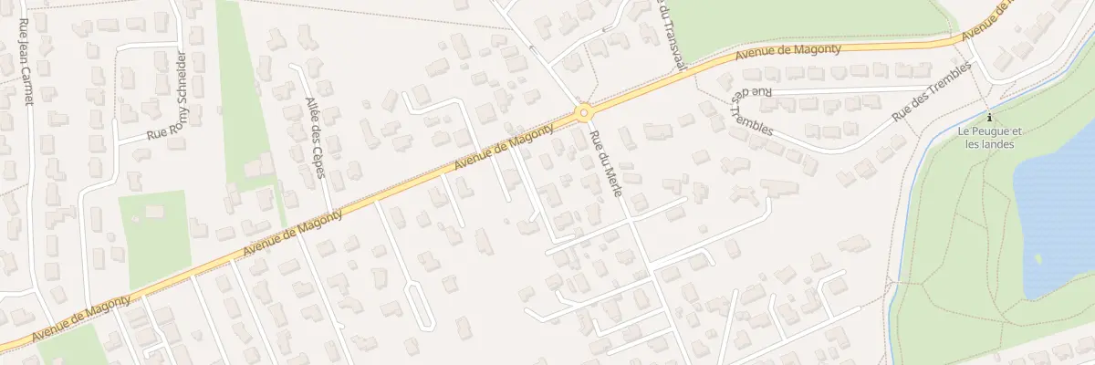 Plan du 53T Av de Magonty à Pessac