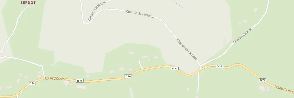Plan du 95 Rte d’Oloron à Esquiule
