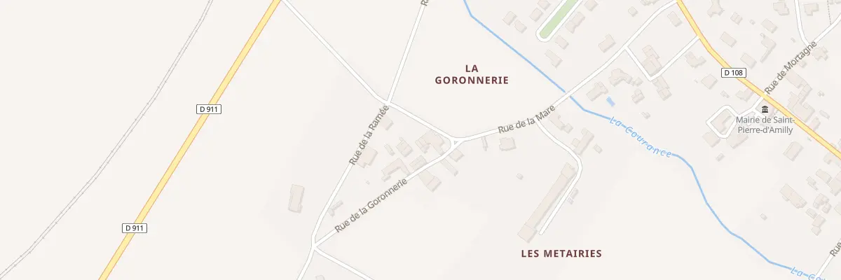 Plan du 2 Rue de la Goronnerie à Saint-Pierre-d’Amilly
