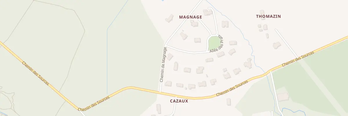 Plan du 1 All des Prats à Cestas