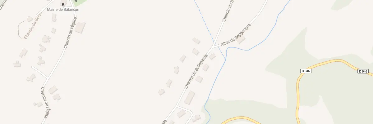 Plan du 413 Che de Bellegarde à Balansun