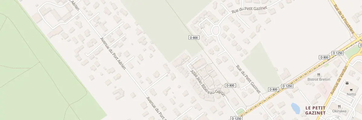 Plan du 39 All Jean Ribéreau-Gayon à Pessac