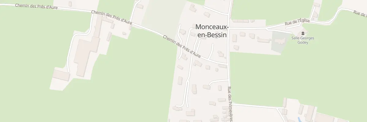 Plan du 5137F Che des Prés d’Aure à Monceaux-en-Bessin