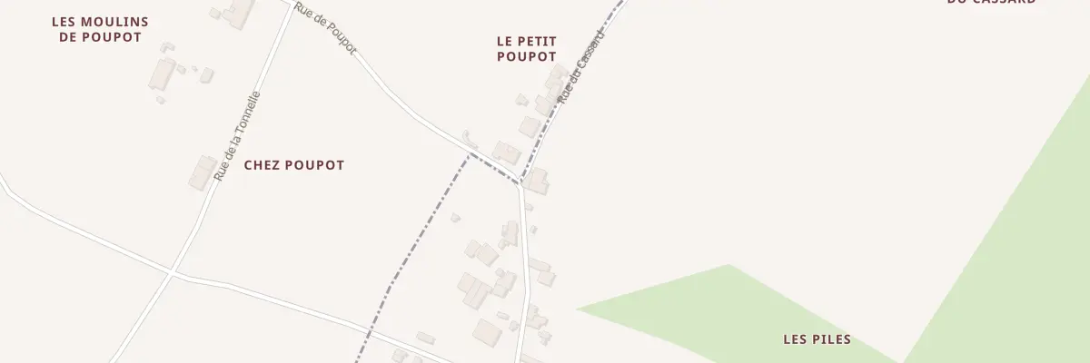 Plan du 2 Rue du Cassard à Lorignac