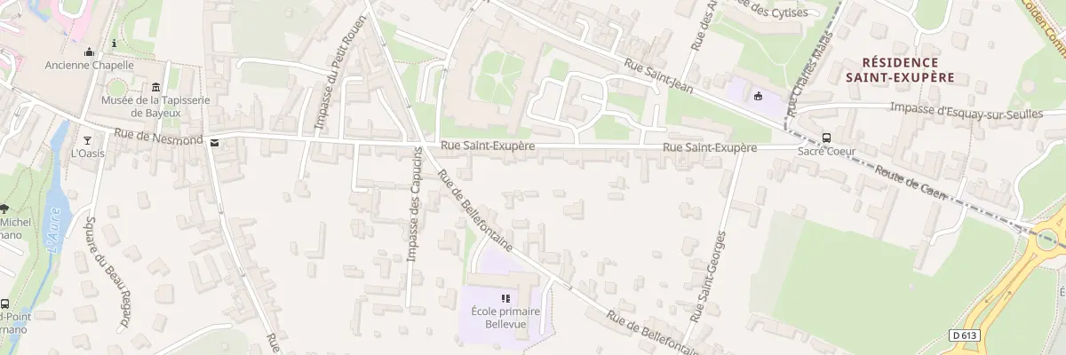Plan du 64 Rue Saint-Exupère à Bayeux
