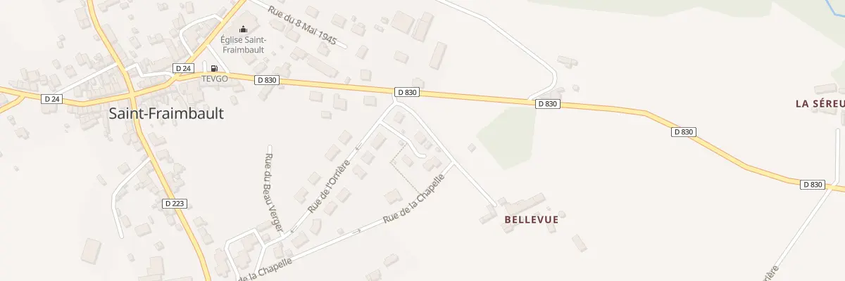 Plan du 3 Rue de l’Orrière à Saint-Fraimbault