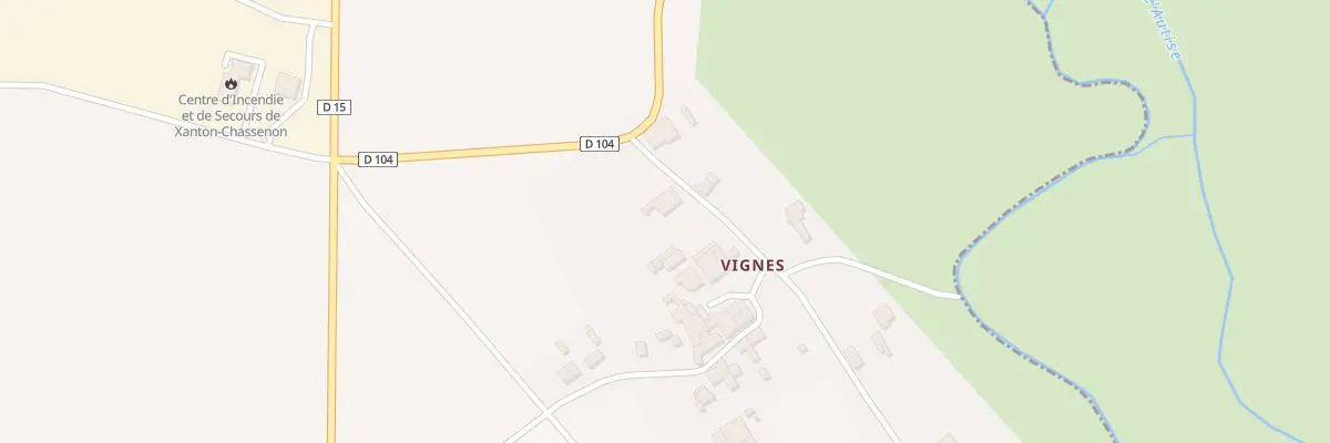 Plan du 6 Rue des vignes à Xanton-Chassenon