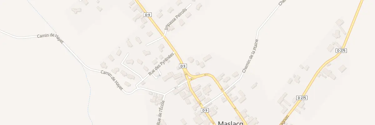 Plan du 2 Rte d’Orthez à Maslacq