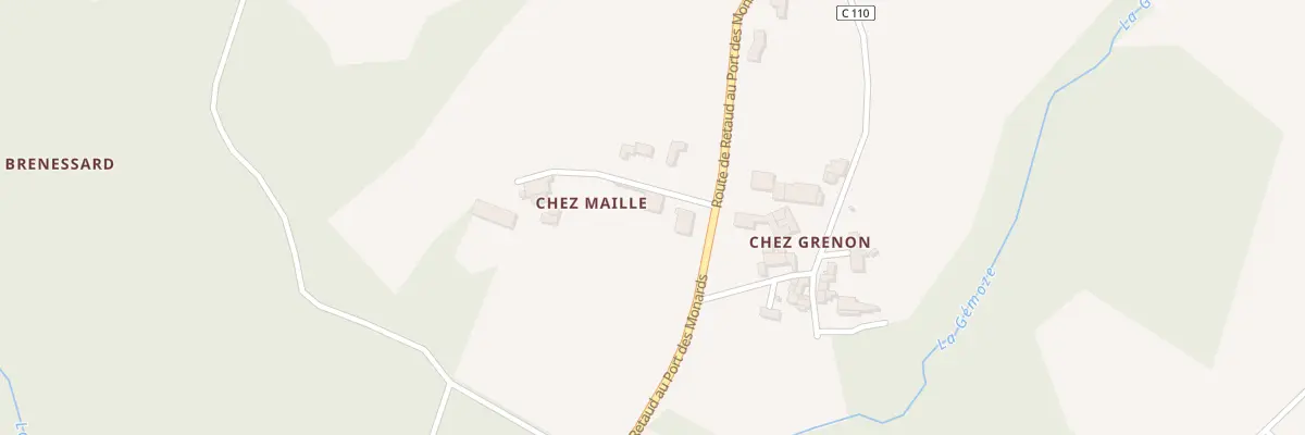Plan du 1 Chez Maillé à Gémozac