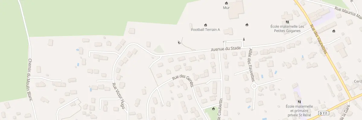 Plan du 30 Av du Stade à La Possonnière