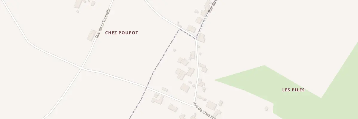 Plan du 59 Rue de Chez Poupot à Lorignac