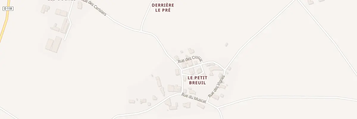 Plan du 15 Rue des Crocus à Breuil-la-Réorte