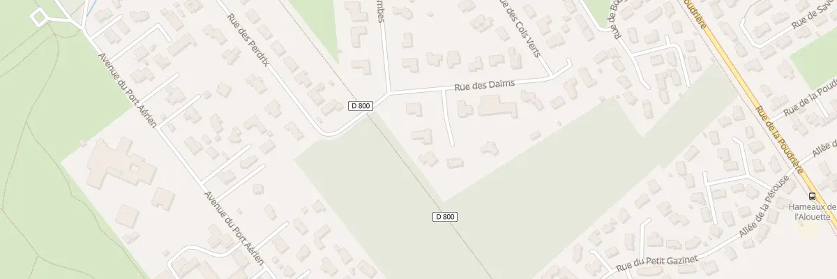 Plan du 4 All des Cerfs à Pessac