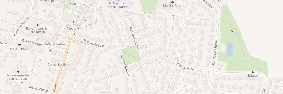 Plan du 1 Rue des Glaieuls à Bonchamp-lès-Laval