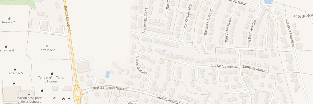 Plan du 5 All du Bocage à Bonchamp-lès-Laval