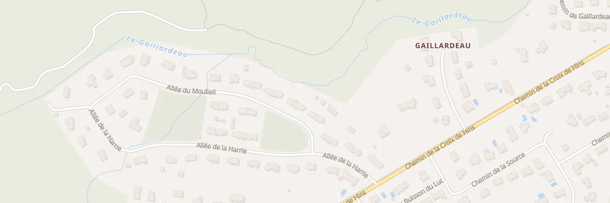 Plan du 5 All du Moulieil à Cestas