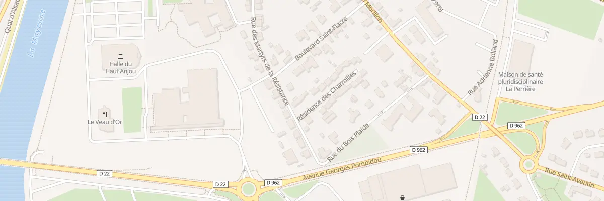 Plan du 69 Rue des Martyrs de la Resistan à Château-Gontier-sur-Mayenne
