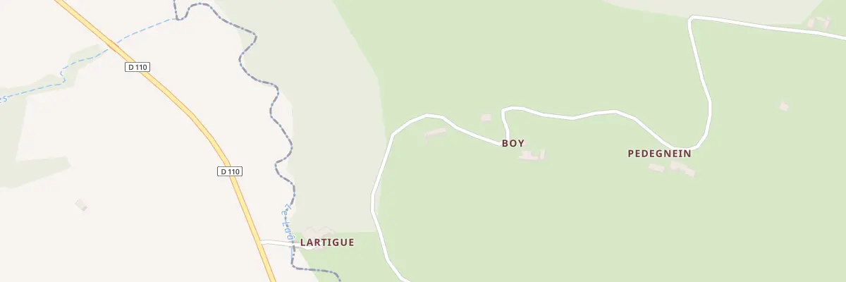 Plan du 5 Che Pedegnein à Lagor