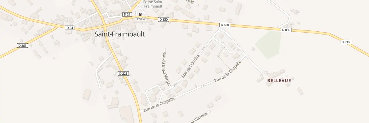 Plan du 6 Rue de l’Orrière à Saint-Fraimbault