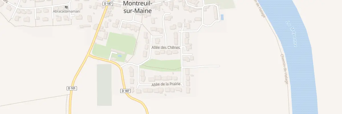 Plan du 6 All des Chenes à Montreuil-sur-Maine