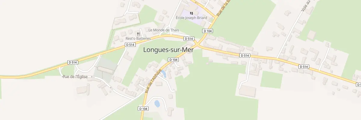Plan du 1 Rue de l’Abbaye à Longues-sur-Mer
