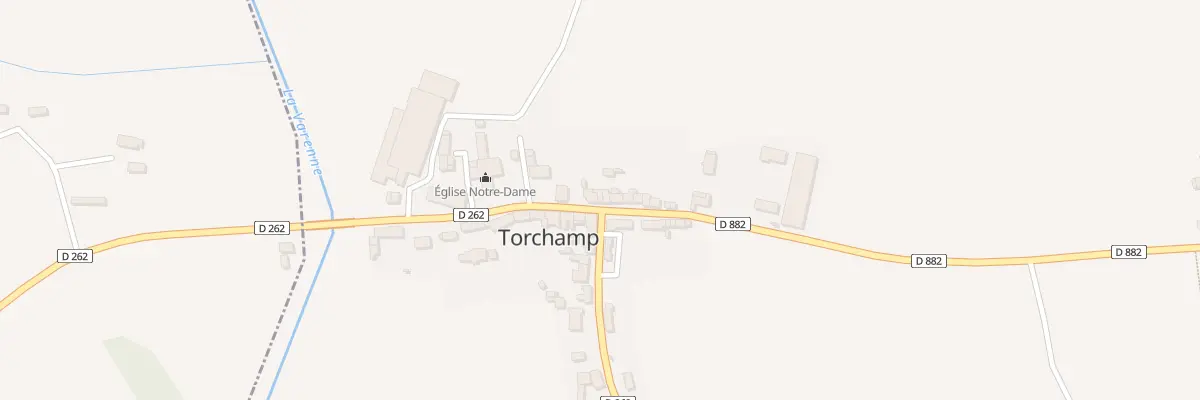 Plan du 1 Rue de l’Église à Torchamp