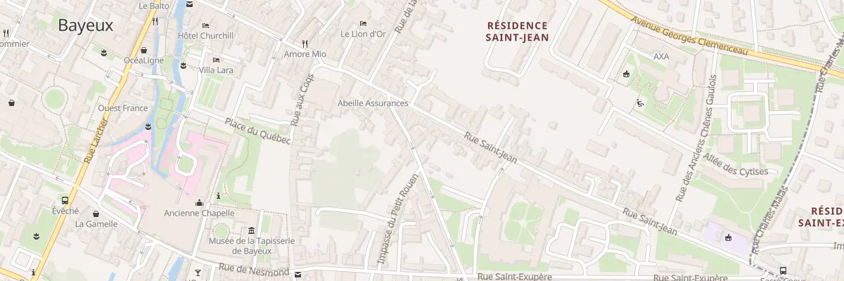 Plan du 7 Rue du Petit Rouen à Bayeux