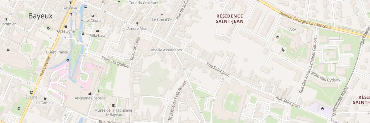 Plan du 5 Rue du Petit Rouen à Bayeux