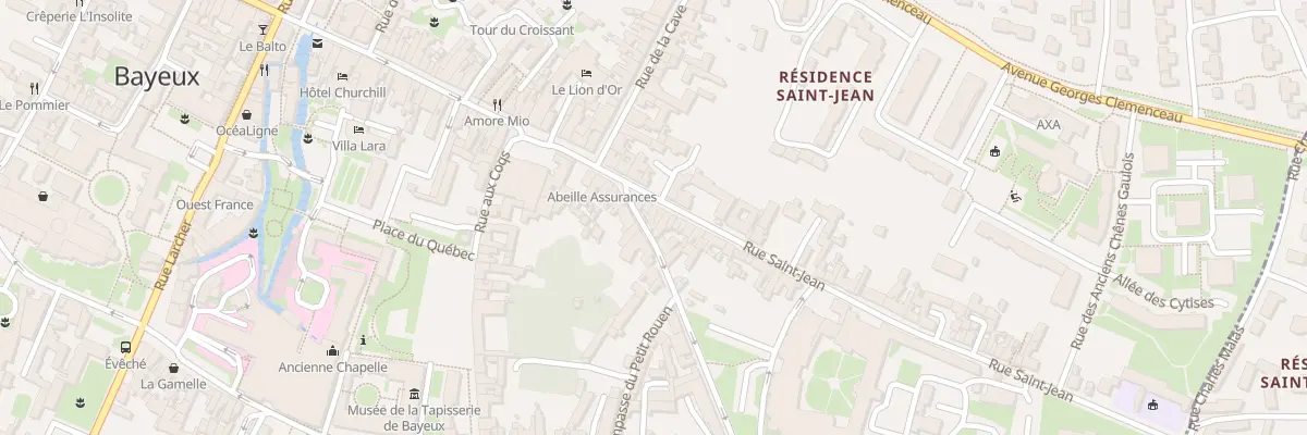 Plan du 1 Rue du Petit Rouen à Bayeux