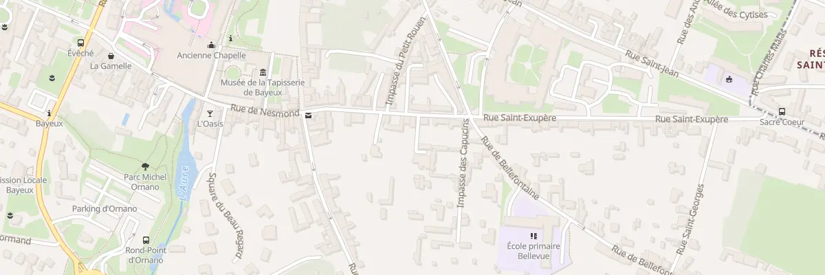 Plan du 30 Rue Saint-Exupère à Bayeux