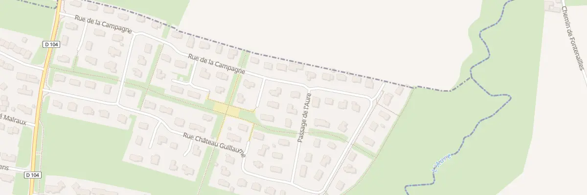 Plan du 40 Rue de la Campagne à Bayeux