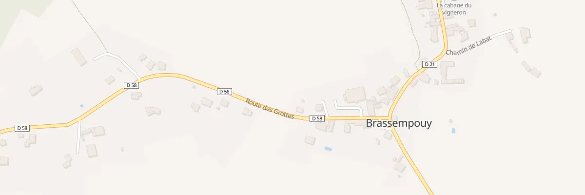 Plan du 144 Rte des Grottes à Brassempouy