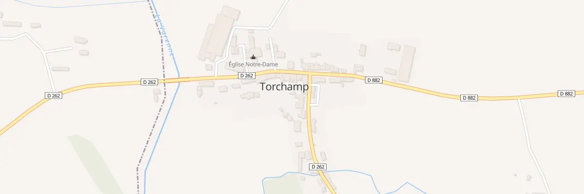 Plan de la Rue de la Petite Chapelle à Torchamp