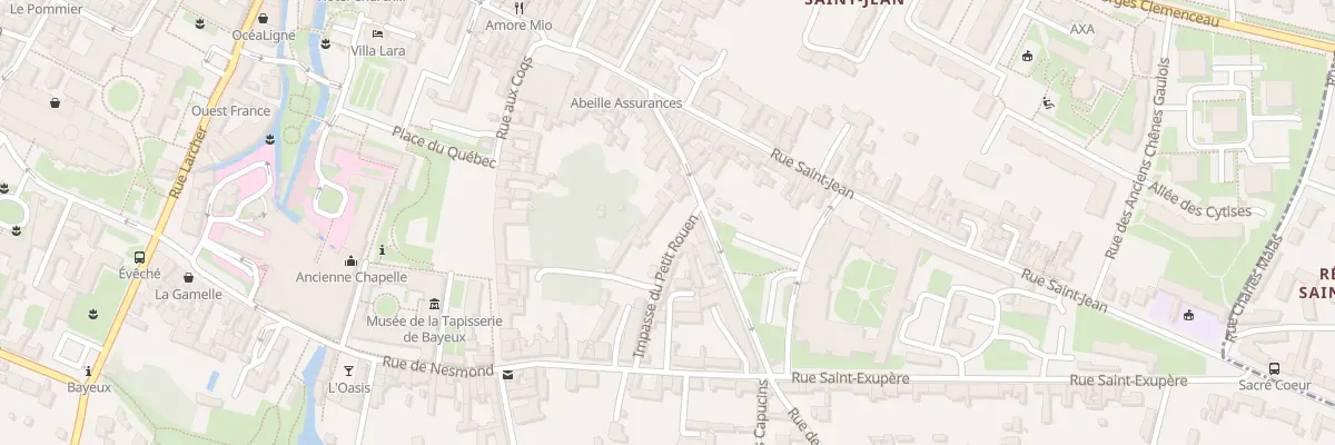 Plan du 22 Rue du Petit Rouen à Bayeux