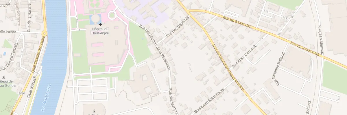 Plan du 47 Rue des Martyrs de la Resistan à Château-Gontier-sur-Mayenne