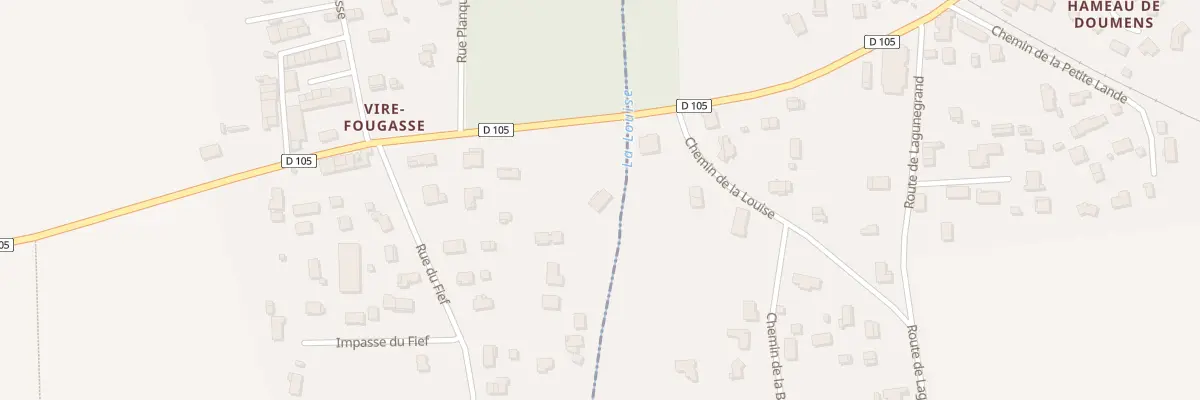 Plan du 2 Rte de Castelnau à Soussans