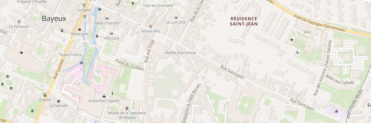 Plan du 10 Rue du Petit Rouen à Bayeux