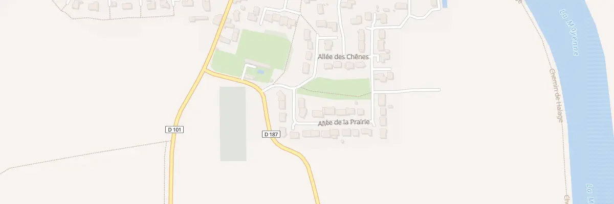 Plan du 1 All de la Prairie à Montreuil-sur-Maine