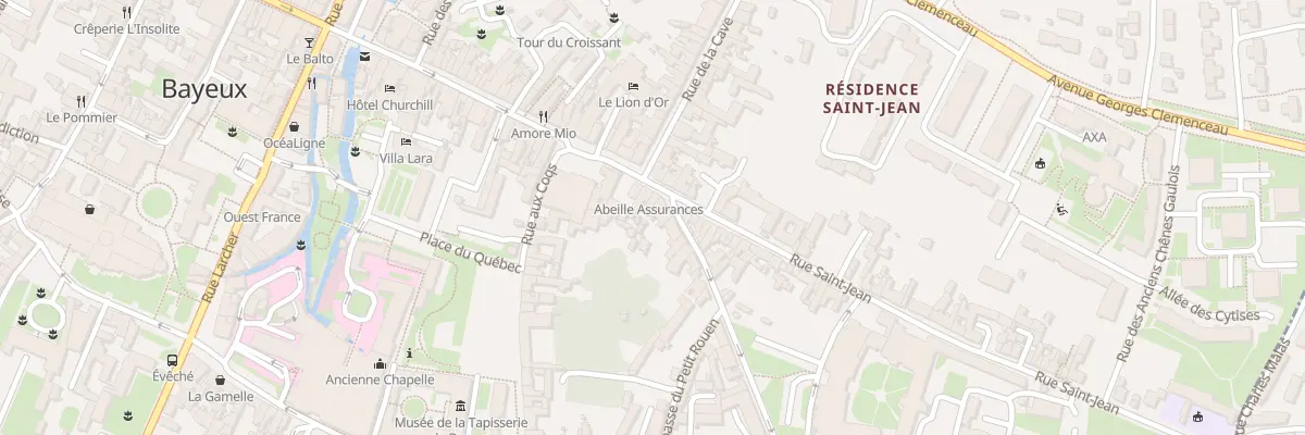 Plan du 2 Rue du Petit Rouen à Bayeux