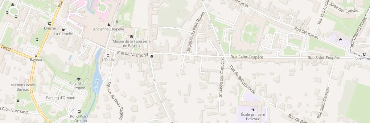 Plan du 24 Rue Saint-Exupère à Bayeux