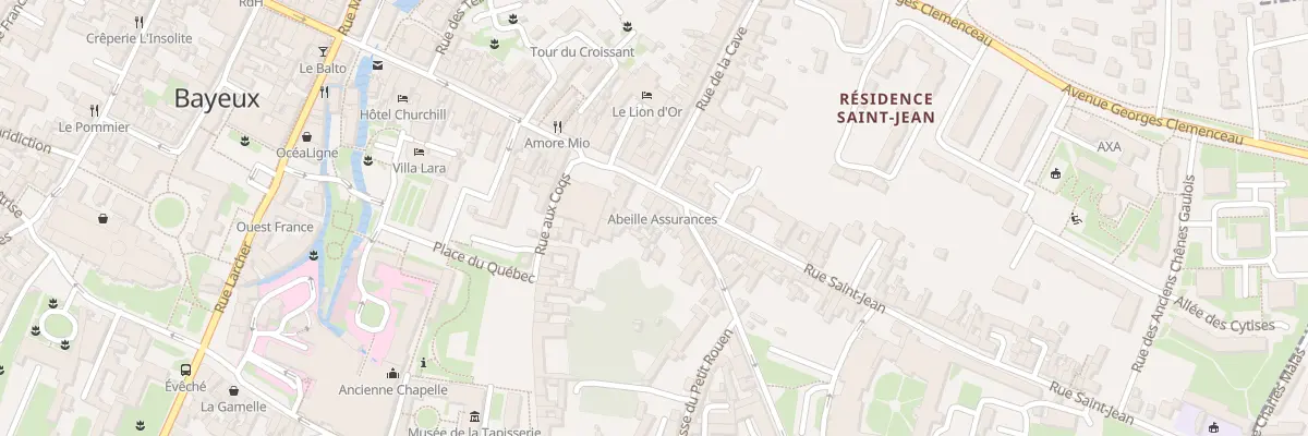 Plan du 86 Rue Saint-Jean à Bayeux