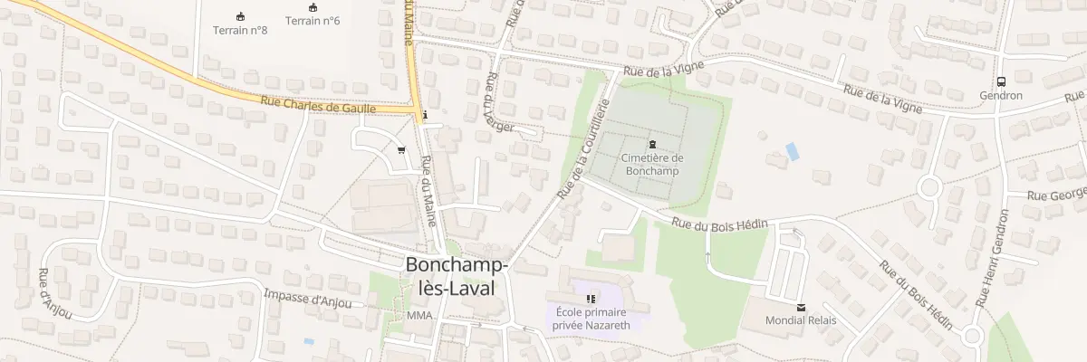 Plan du 9 Rue Courtillerie à Bonchamp-lès-Laval