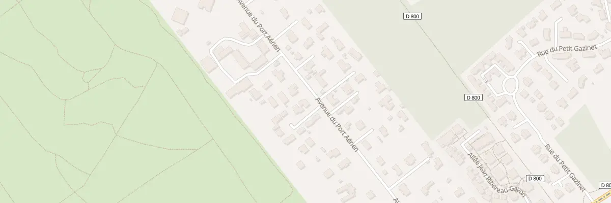 Plan du 19 Av du Port Aérien à Pessac
