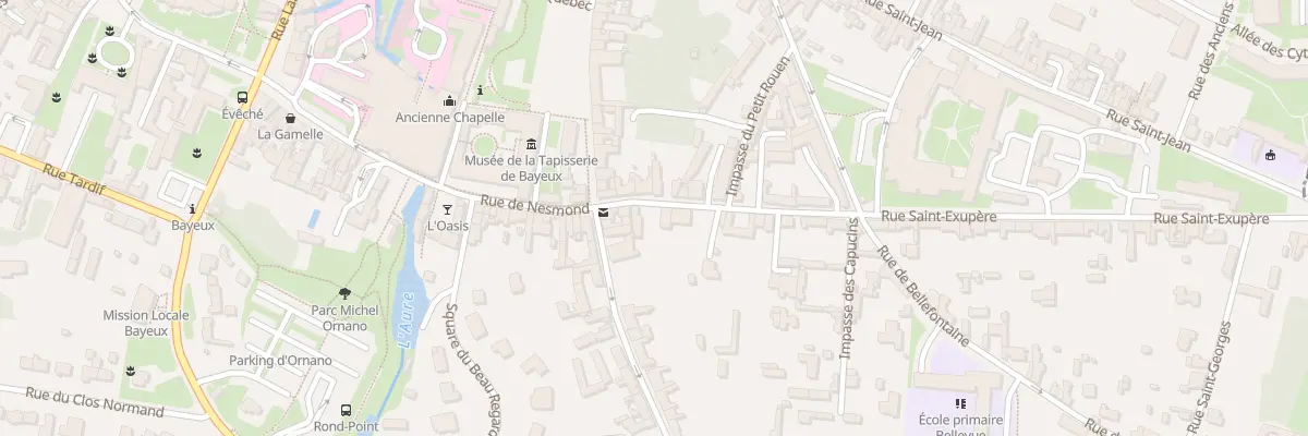 Plan du 14 Rue Saint-Exupère à Bayeux