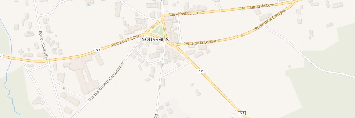 Plan du 6 Rte de Pauillac à Soussans