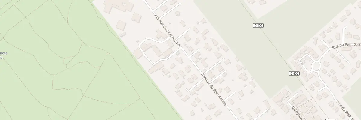 Plan du 35B Av du Port Aérien à Pessac