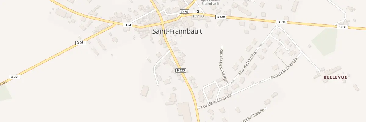 Plan du 19 Rue du Comte de Tessé à Saint-Fraimbault