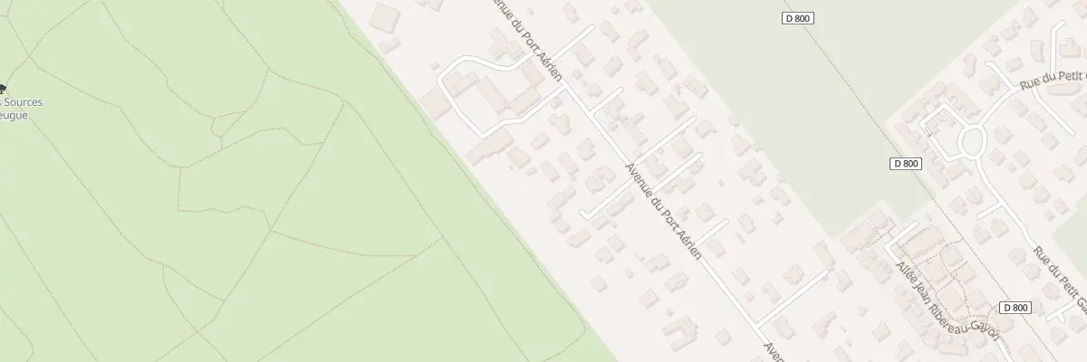 Plan du 23B Av du Port Aérien à Pessac
