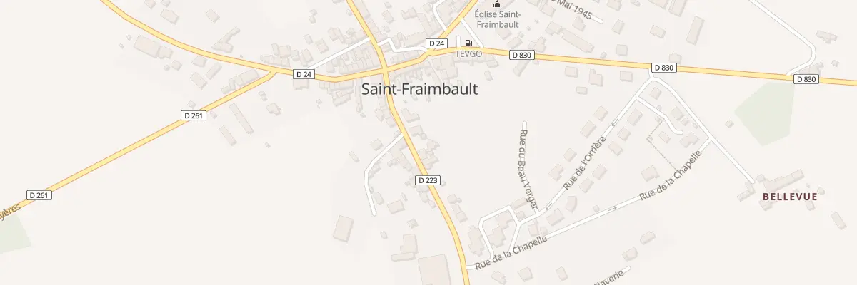 Plan du 15 Rue du Comte de Tessé à Saint-Fraimbault