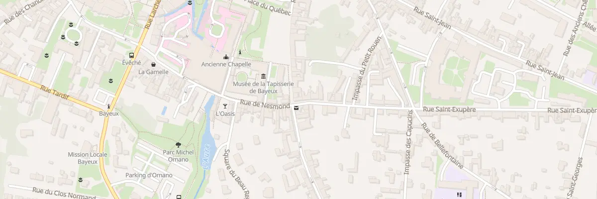 Plan du 3 Rue Saint-Exupère à Bayeux